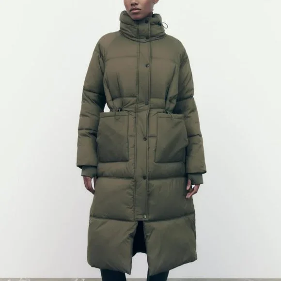 Sahara サハラ Jacquard Padded Coat FreeSize Sahara サハラ Jacquard Padded Coat FreeSize ZARA 9 NEW REMOVABLE